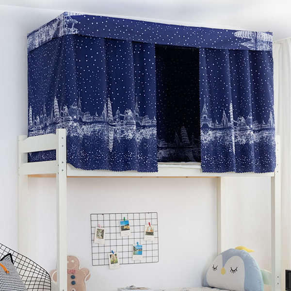 Universal Studentsäng Gardin Privat Område Skydd Våningsgardin För Dorm Wish Tree 1.5m