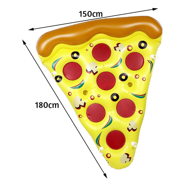 Inflation Simma Pizzasäng Återanvändbar Pool Lounge Pad för inomhuspool B