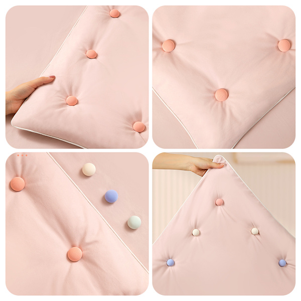 20 st Söt Quilthållare Set Halksäker Spänne Quilt Fixer För Sängkuddar Pink