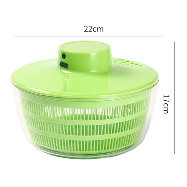 Multifunktionell automatisk dehydrator för grönsakssallad elektrisk salladssnurra Green