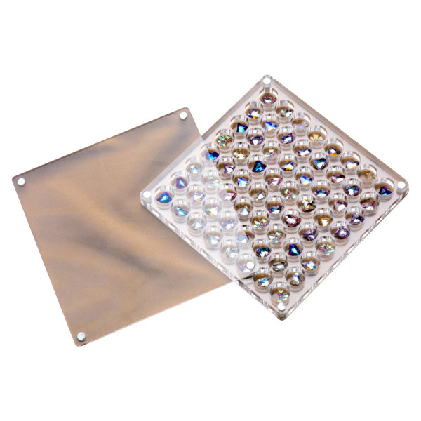 Akryl Magnetisk Seashell Display Box Multi-purpose Craft Dekorativt ställ för ädelstenar