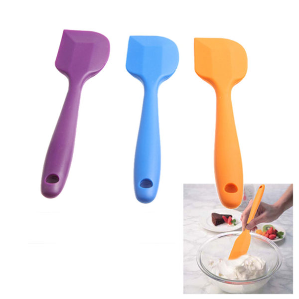 Silikon smet spatel skrapa kaka verktyg kök tillbehör färger för jul Multicolour
