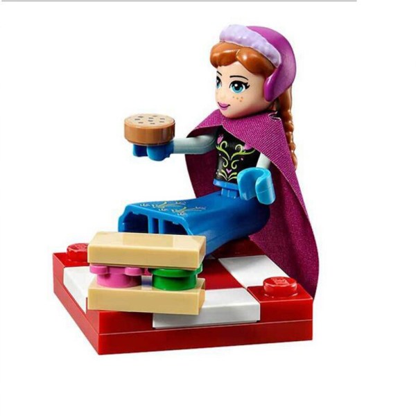 316 ST Friends Girl Building Block Set LegoIng Leksaker Anna Elsa Snow Queen Elsas gnistrande isslott Byggstenar Barnleksak Leksaker för pojkar Multicolor