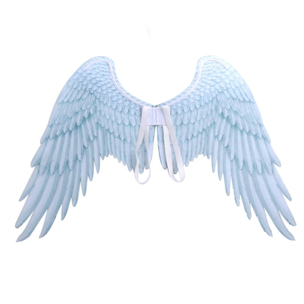 Non-Woven Tyg Festlig Ängla Vingar Halloween Oversized Svart Vita Vingar Kostym rekvisita White Adult Angel Wings