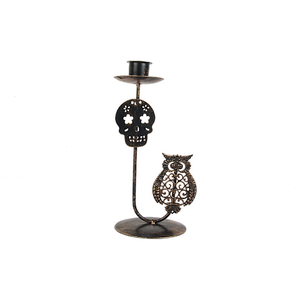 Retro smidesjärn ljusstake kreativ halloween festtillbehör för hem vardagsrum sovrum dekoration Witch Kitten