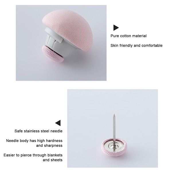 20 st Söt Quilthållare Set Halksäker Spänne Quilt Fixer För Sängkuddar Pink