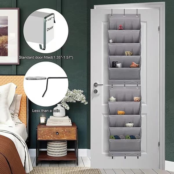 Multifunktionell diverse förvaringsväska med stor kapacitet Stabil arrangör för hem i sovrummet Gray 16