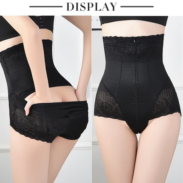 Dam kalsonger med hög midja Postpartum Mage Control Compression Trosor Black L