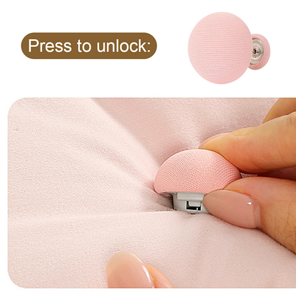 20 st Söt Quilthållare Set Halksäker Spänne Quilt Fixer För Sängkuddar Pink