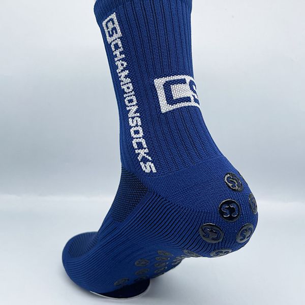Halkskyddande strumpor med högt rör för vuxna svettabsorberande sockor som andas för fotboll fotboll White 5 Pairs