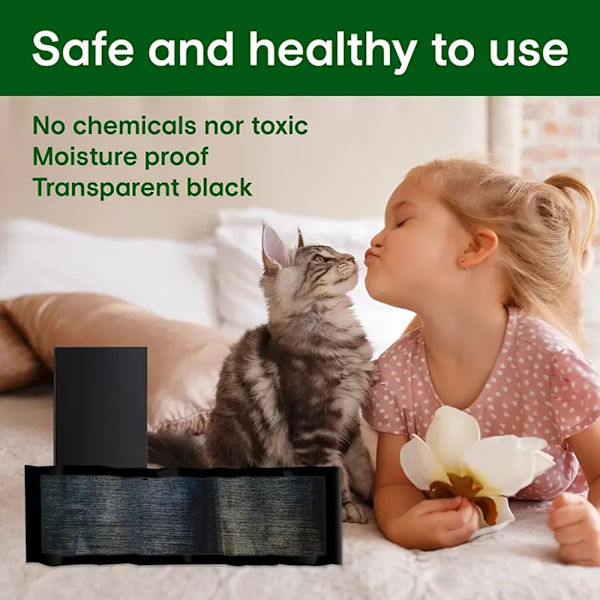 10/12/20 Pack Stickys musfälla för inomhus skärbara möss fångstfilt för bodar i vardagsrummet Black 12pcs