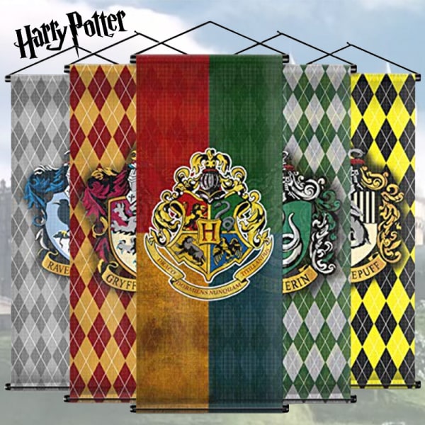 Spot Partihandel Harry Potter Pläd Hängande Flagga Fan Flagga Inomhus Scene Bar Dekorativ Flagga Multicolour H0041 With Flagpole