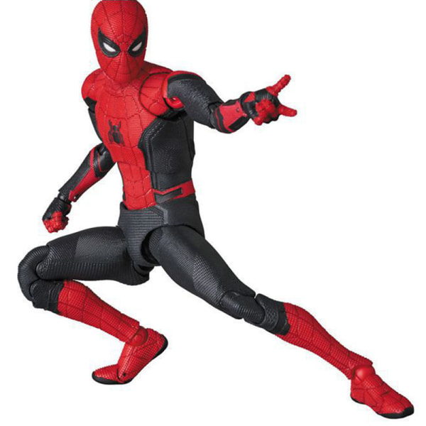 Spider Man PVC Action Figur Stationär bil dekorativ prydnad Kollektiv present till fans MAFEX 113 Spiderman