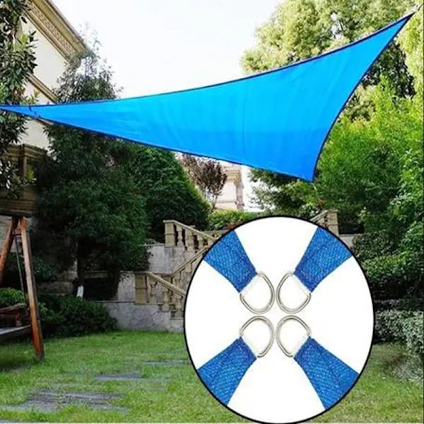 UV-skydd Skyddstak Utomhusskydd Triangulär Regntät Soltält Sky Blue 12ft*12ft*12ft