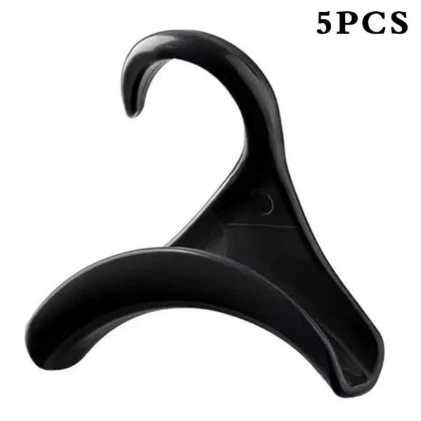 5/10 st plasthandväska Arch Krok Utrymmesbesparande väska förvaringsställ för hattar Axelväska Black 5pcs