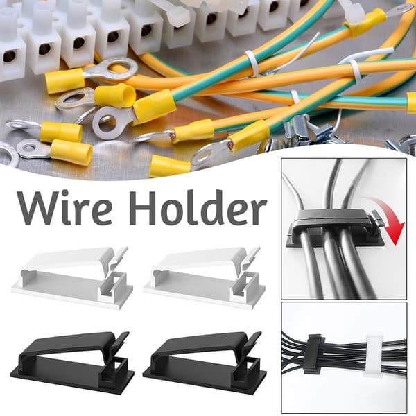 2/4/10 st Plast Cable Manager Kit Stabil Slitstark Cable Manager för mus Kabel Wire PC Black 4pcs