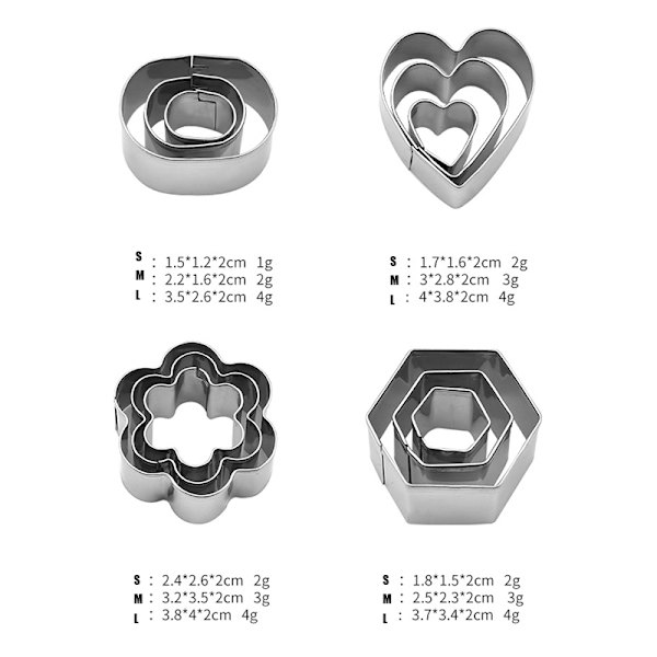 Mould Cookie Cutter Kex Press Stämpel Prägling Sugar Pasty Cake Gör själv Runda kex Style Three
