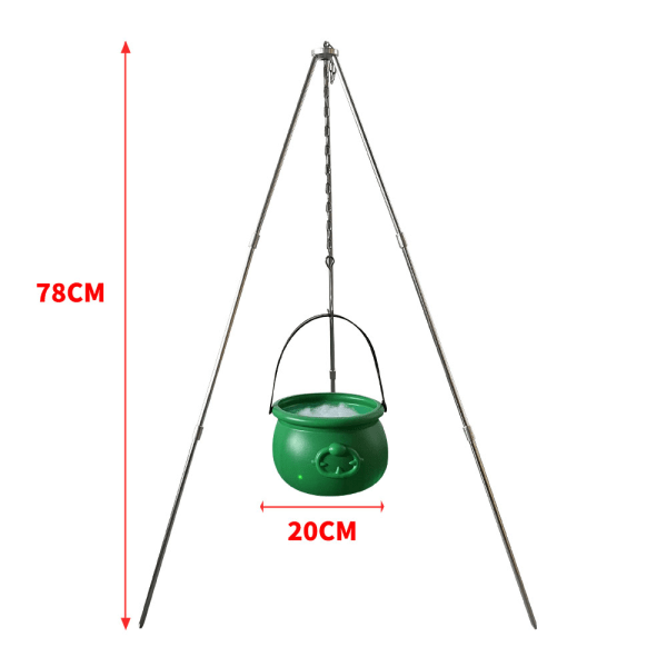 Christmas Witch Style Tripod Enkelt att installera Snygga stativprydnader för vardagsrummet Cotton