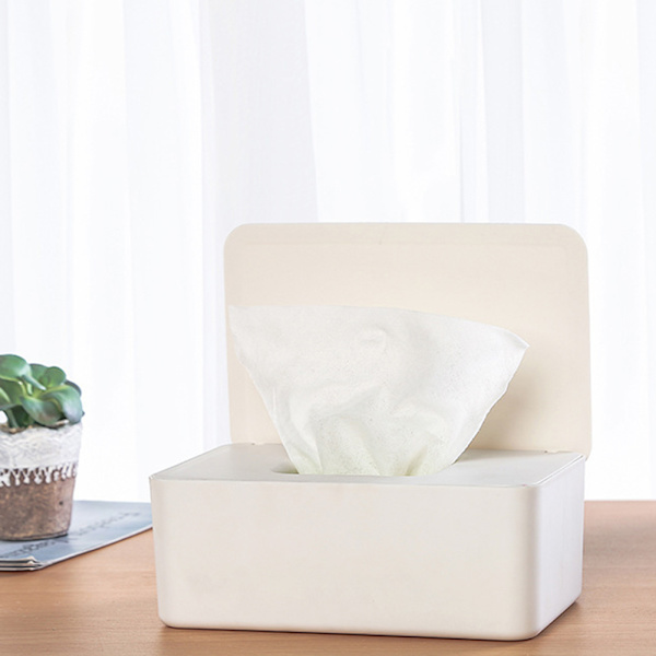 Multifunktionell Mask Box Organizer Förseglad Fuktad Vävnadslåda För Vardagsrum Kök Green White