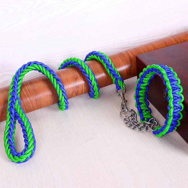 Hundhalsband Starkt dragrep koppel Dragrep Set Nylon Stort husdjursrep Produkt Yellow   Chocolate
