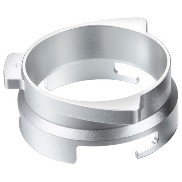 Espresso Doseringstratt Aluminiumlegering Kaffe Doseringsring 54mm Roterbar Kaffemaskin Tratt Tillbehör Silver