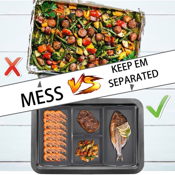 Bakplåtsavdelare i silikon Multipurpose Non-Stick Bakeware Pizza Tårtfat Black 2