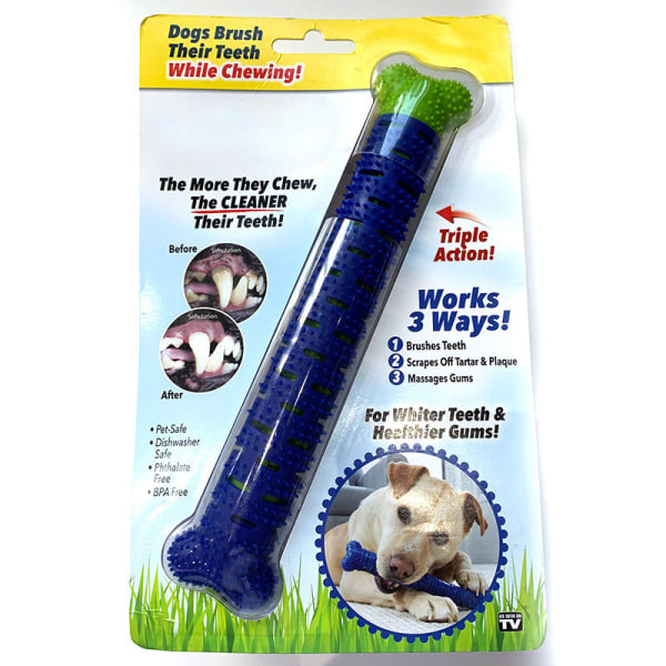 Hundtandborste Stick Pet Molar Tooth Cleaner Borststick Chew Toy Tandvård