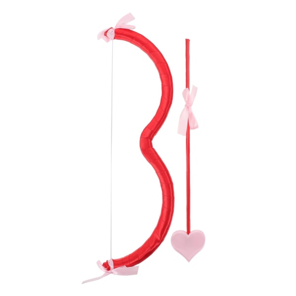 Tecknad Cupids pilar och pilbågar Personlig bärbar kostym tillbehör för kostym Red Bow and Arrow