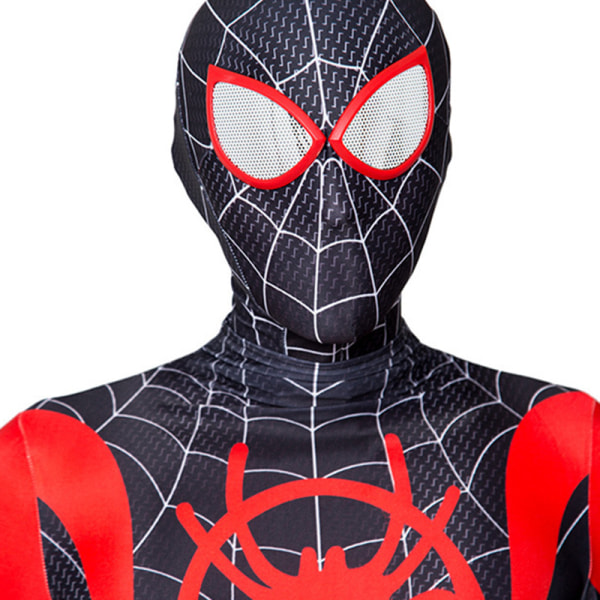 Den fantastiska Spider-Man-kostymen för vuxen/barn Halloween rollspel bär med huvudbonader Cosplay jumpsuits i ett set XL