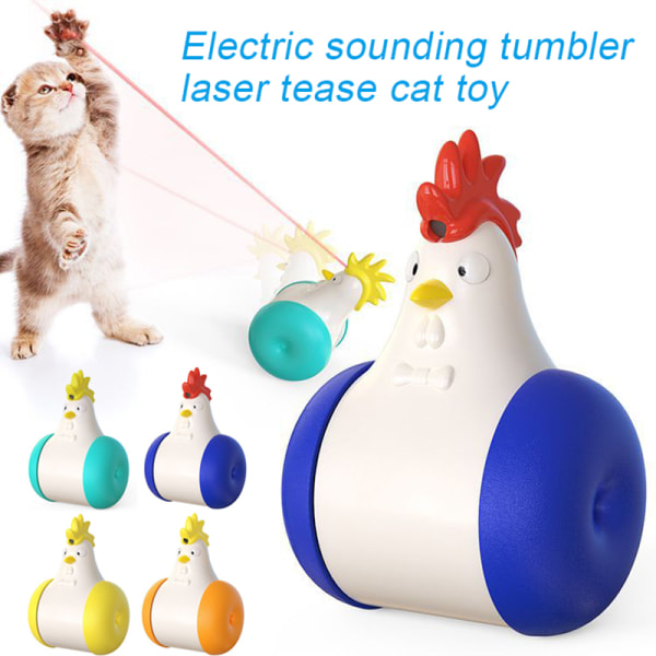 Kattleksaker Tumlare Katt Iq Boll Spela Pusselleksak Intressant kattpinneleksak för katt Kattövning Interaktivt spel Light Blue