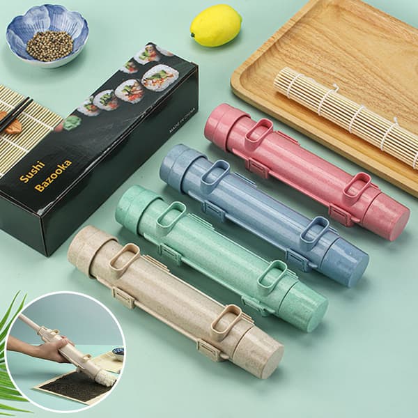Plast Sushi Making Form Lätt Sushi Rolling Making Tool för Sushi Älskare Black