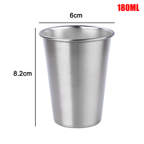30/70/180/320 ml kopp i metall i rostfritt stål Mugg Dryck Kaffe Öl Tumlare Resa Hemmakontor
