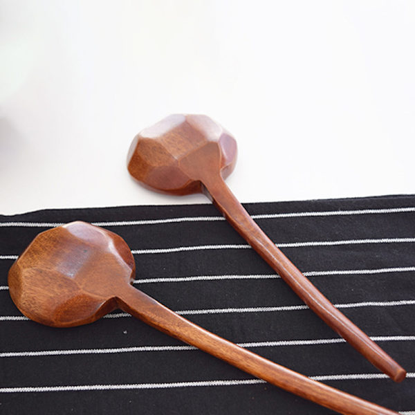 Dutable matlagningsskedar i trä Kreativ blandningssked Non-stick Pan Köksredskap