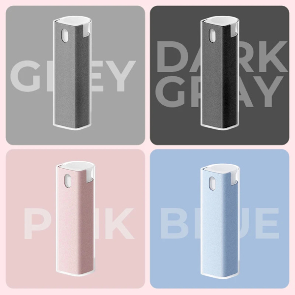 3 i 1 fingeravtryckssäker Skärmrengöring Enkel att använda Återanvändbar Tar bort fläckar Skärmrengöring för mobiltelefon Gray 10ml