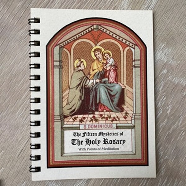 Bärbar fickstorlek Rosenkrans Meditationsböcker Traditionella katolska bönböcker för hem/resor Small