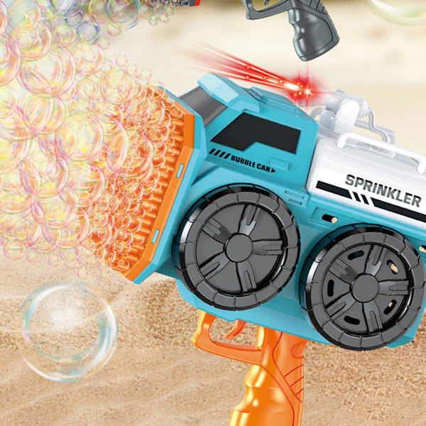57/139 hål handhållen elektrisk bubbelmaskin med lampor Multifunktionell rolig bubbelmaskin för utegård