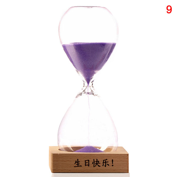 Timglas Sand Timer Sand Klocka Timers för rum Kök Office Decor Time Management Tool 9