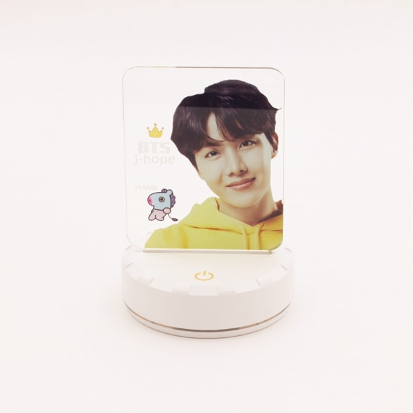 BTS Bangtan Boys LED Night Light Board 7 printed medlemsfoto present till flicka Heminredning RM