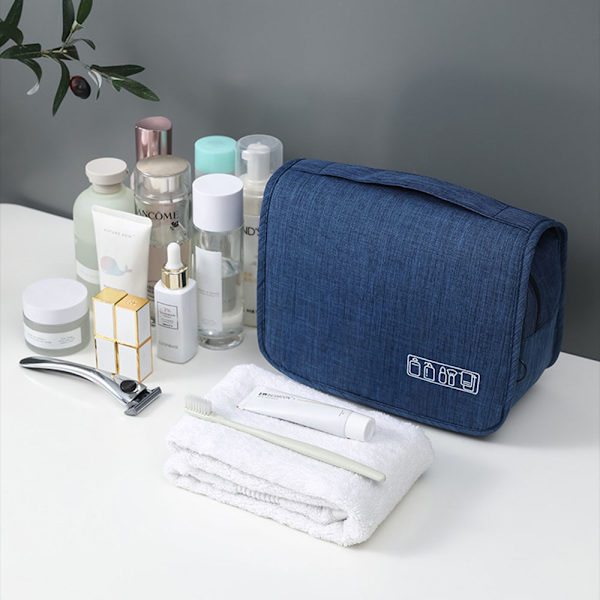 Terylenes Travel Toalett Förvaringspaket Torr Våt Klassificering Reseförvaringsväska för utomhusbruk Navy Blue