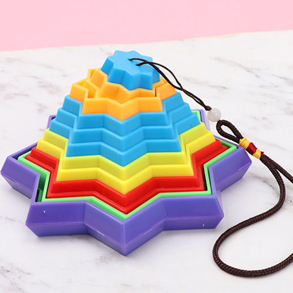 3D Magic-Star-leksak för barn Relief Stress Magic-Vision Bytande leksak för sovrum Multicolour