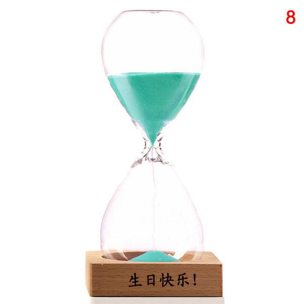Timglas Sand Timer Sand Klocka Timers för rum Kök Office Decor Time Management Tool 8