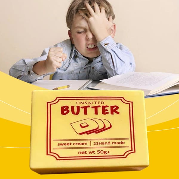 Smør Squishy, Langsomt Stigende Squishy, Squishy, Stressbolde, Stresslindring & Fidget Legetøj til ADHD, Festgave A