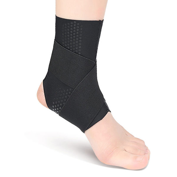 Pressure Ankel Support Brace Hudvänliga, bekväma strumpor för fitness Black M