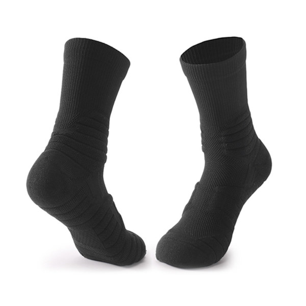 Athletic Cushioned Crew Moisture Control Strumpor för män Komfort för vandring Löpning Red