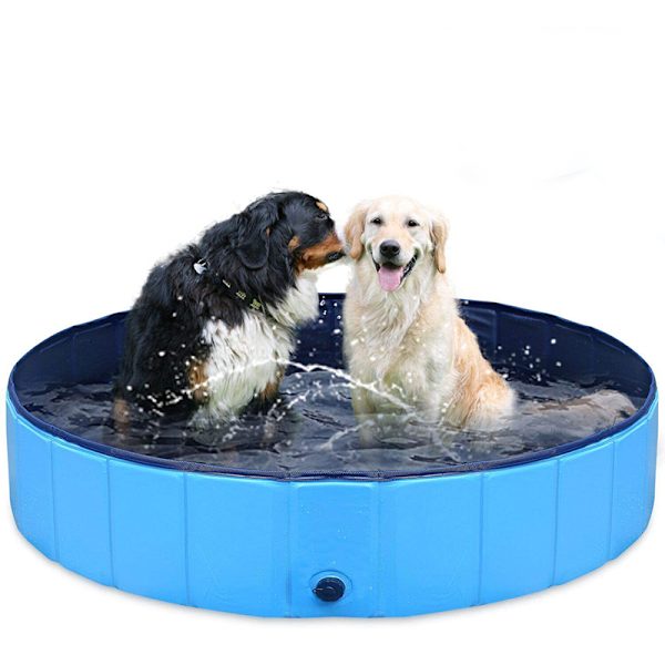 Hundpool hopfällbar sällskapsdjursbadpool hopfällbar för valp katt barn trädgård utomhus