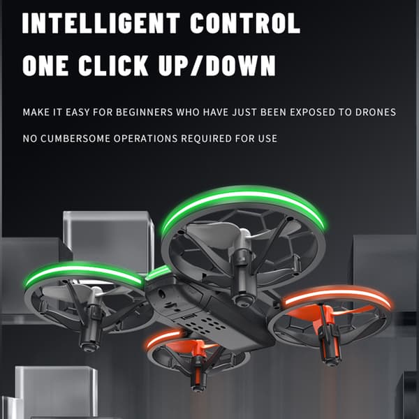 Bärbara belysningar Flygplan Headless Mode Quadcopters Leksaker för barn Vuxna Nybörjare BK 1 battery