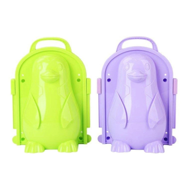Vinter Snö Leksak Penguin Snö Form Barn Barn Vinter Utomhus Snö Sand Form Snöboll Maker Clip Multicolour
