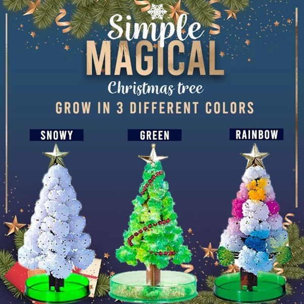 Magic växande julgran Magic växande söt julgran Roliga pedagogiska och festleksaker Multicolour