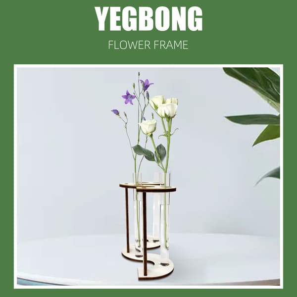 Blomsterställ Vattenkultur Grön växt Blomma Träställprydnad