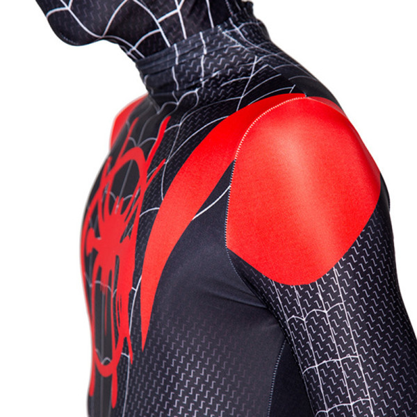 Den fantastiska Spider-Man-kostymen för vuxen/barn Halloween rollspel bär med huvudbonader Cosplay jumpsuits i ett set L